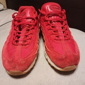 Men's Red Nike 95 Sneakers Size 12
